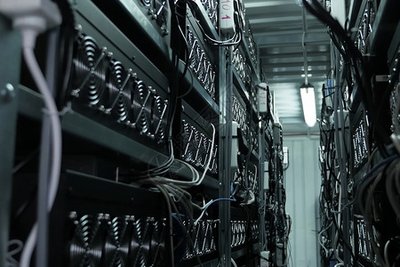 Wind-powered bitcoin mining farm in Northern Germany