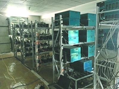 A bustling mining farm showcasing high-performance equipment