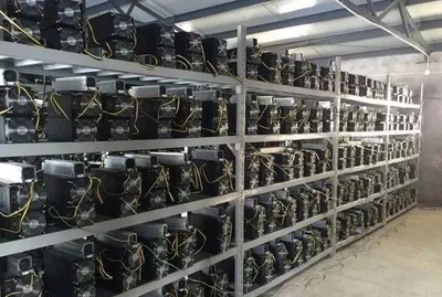 An advanced mining rig setup, illustrating the hardware's role in cryptocurrency extraction